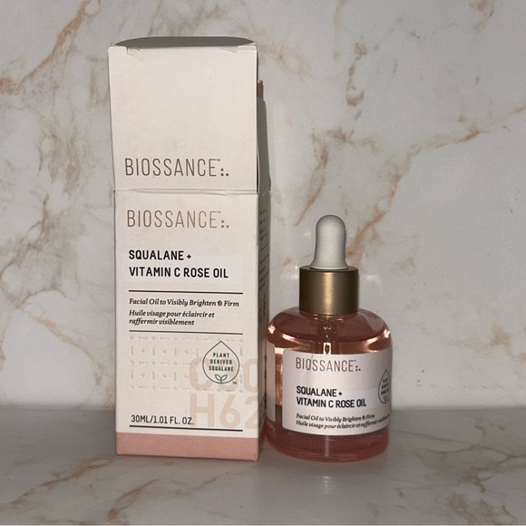 Biossance Squalane + Vitamin C Rose Oil. NIB - Picture 7 of 8
